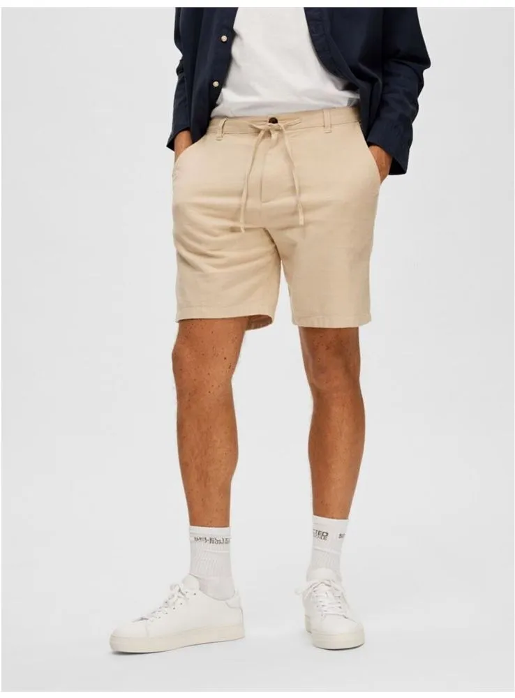 16087638 SLHREGULAR BRODY LINEN BERMUDAS
