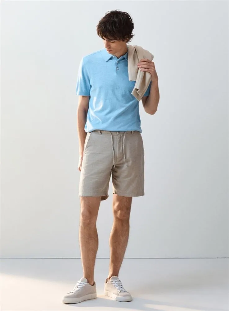 16087638 SLHREGULAR BRODY LINEN BERMUDAS