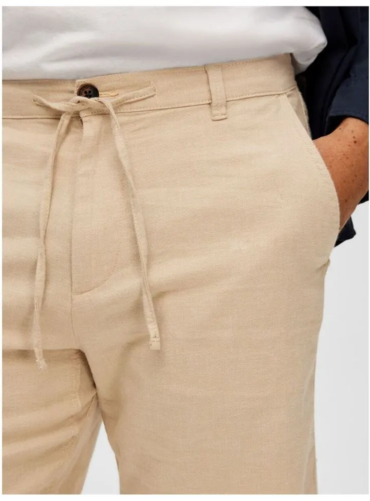 16087638 SLHREGULAR BRODY LINEN BERMUDAS