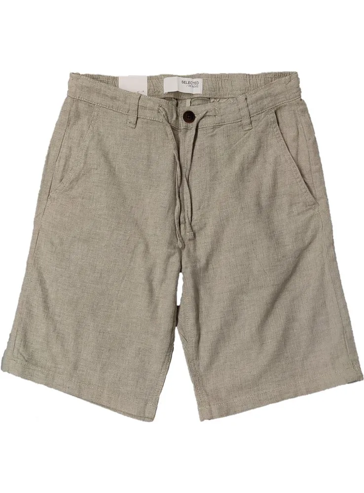 16087638 SLHREGULAR BRODY LINEN BERMUDAS