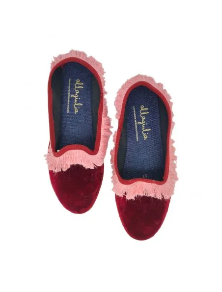 ALLAGIULIA Zapatillas Venezia Mujer Bordeaux/Cipria