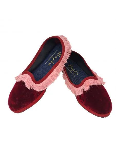 ALLAGIULIA Zapatillas Venezia Mujer Bordeaux/Cipria