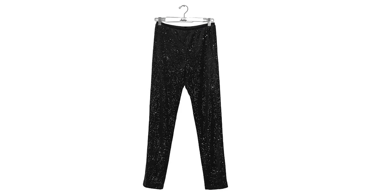 Autre Marque Pantalón recto negro 