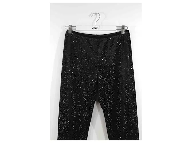 Autre Marque Pantalón recto negro 