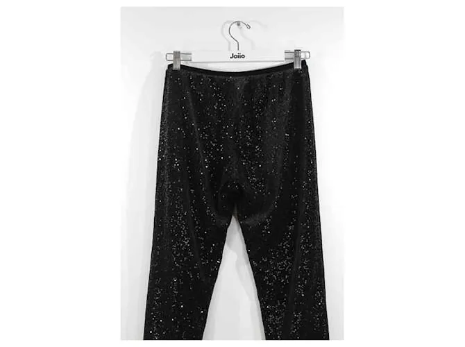 Autre Marque Pantalón recto negro 