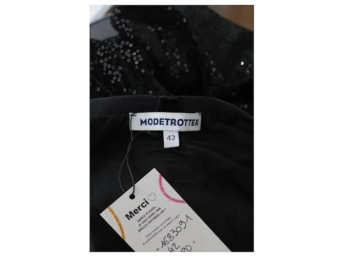 Autre Marque Pantalón recto negro 
