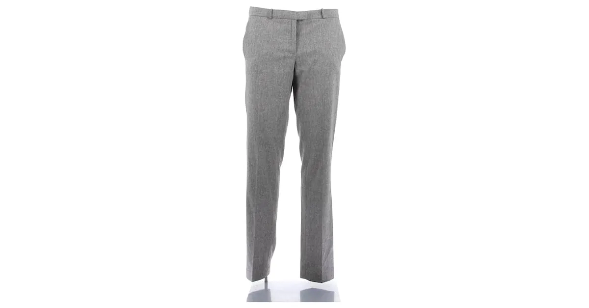 BELLEROSE Pantalón T.fr 40 Viscosa Gris 