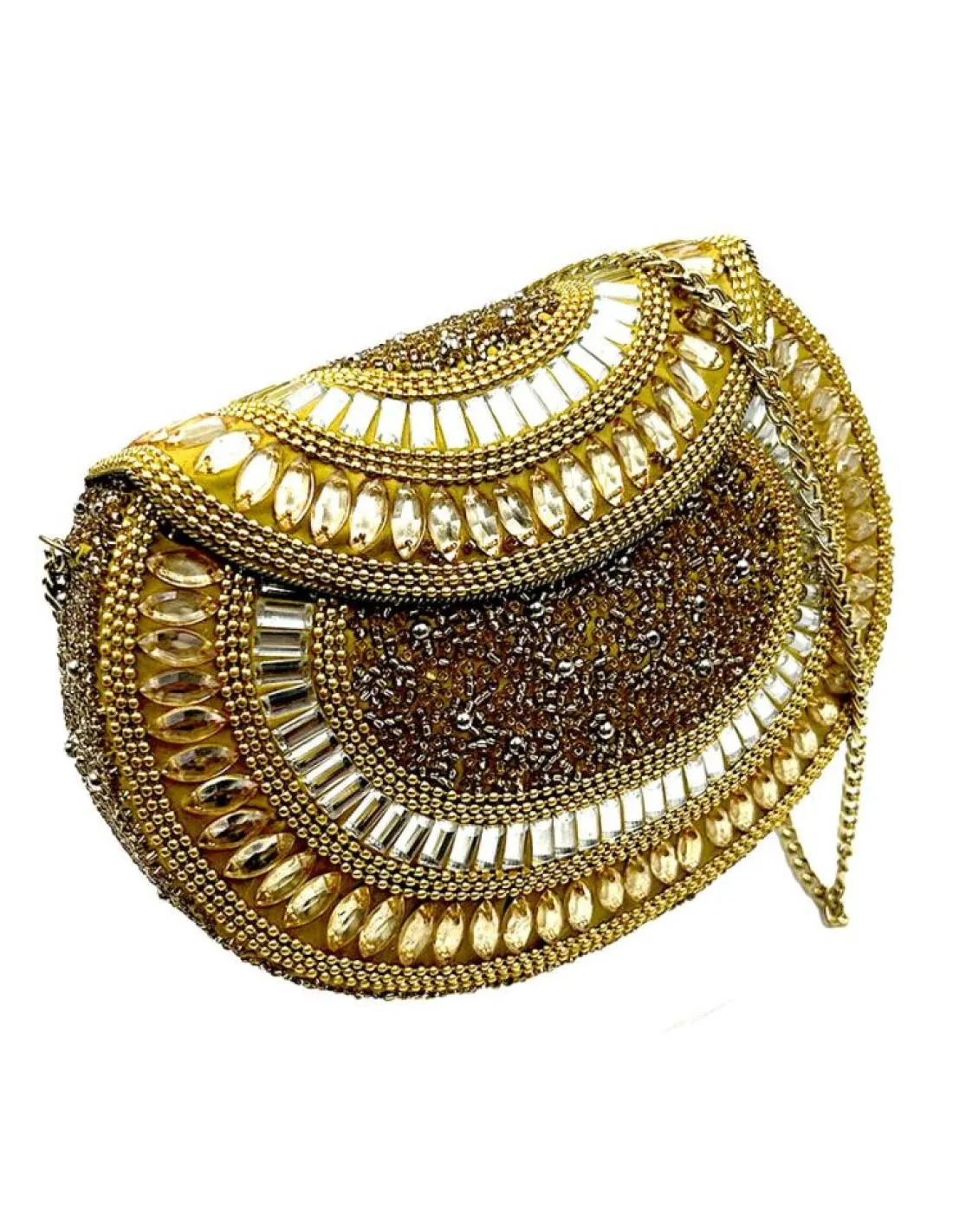 BOLSOS DE FIESTA COFRE DORADO VIEJO PARA BODAS Y EVENTOS