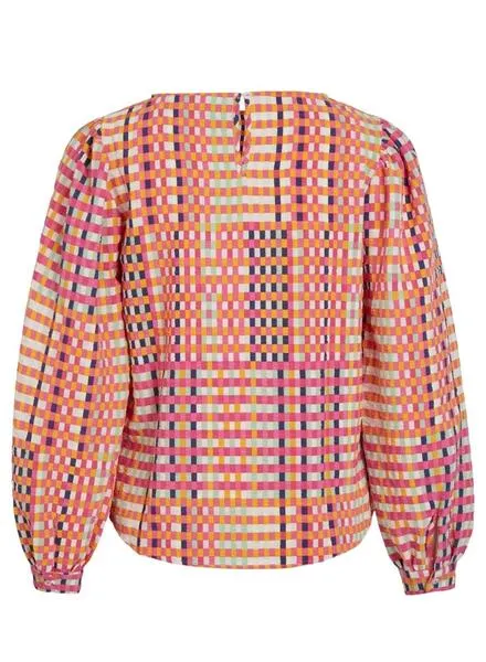 Camisa Vila Pipe Cuadros Rosa para Mujer