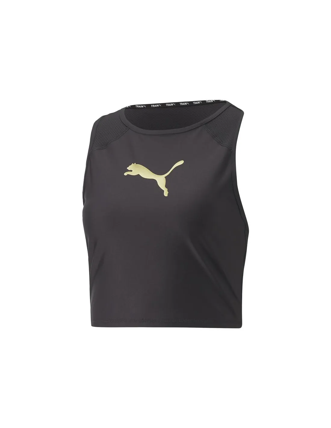 Camiseta de fitness Puma Fit Eversculpt Fitted Tank negro Mujer