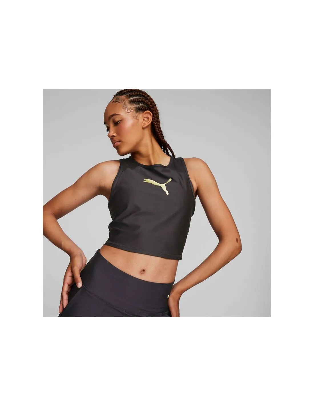 Camiseta de fitness Puma Fit Eversculpt Fitted Tank negro Mujer