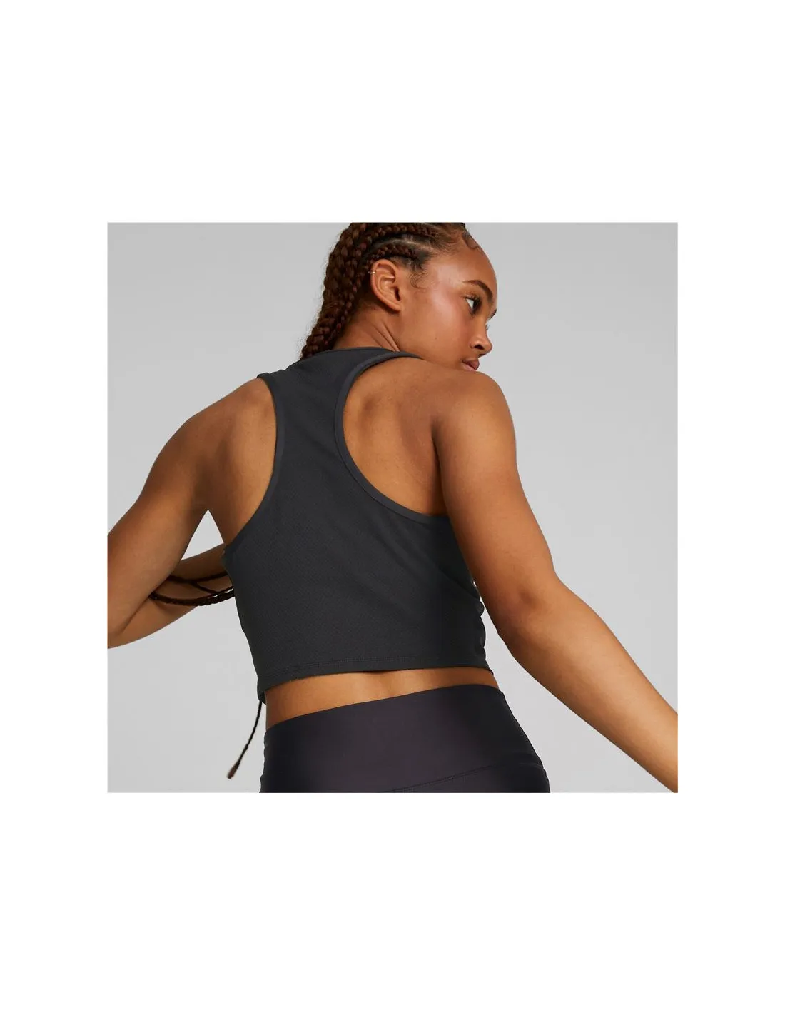 Camiseta de fitness Puma Fit Eversculpt Fitted Tank negro Mujer