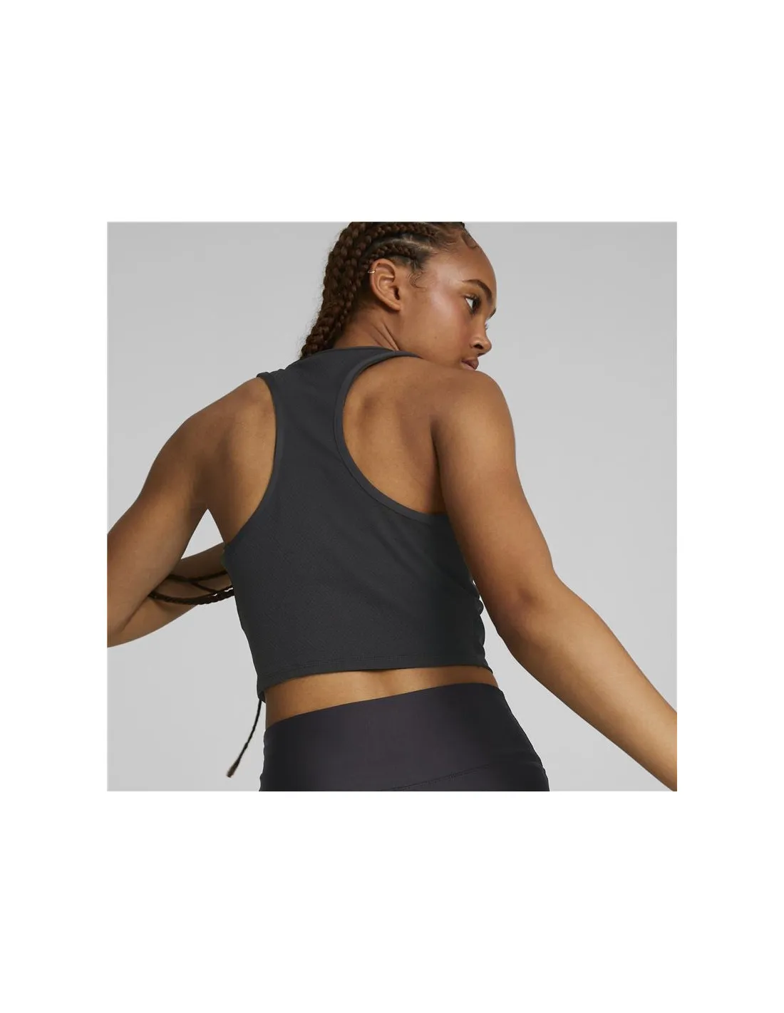 Camiseta de fitness Puma Fit Eversculpt Fitted Tank negro Mujer