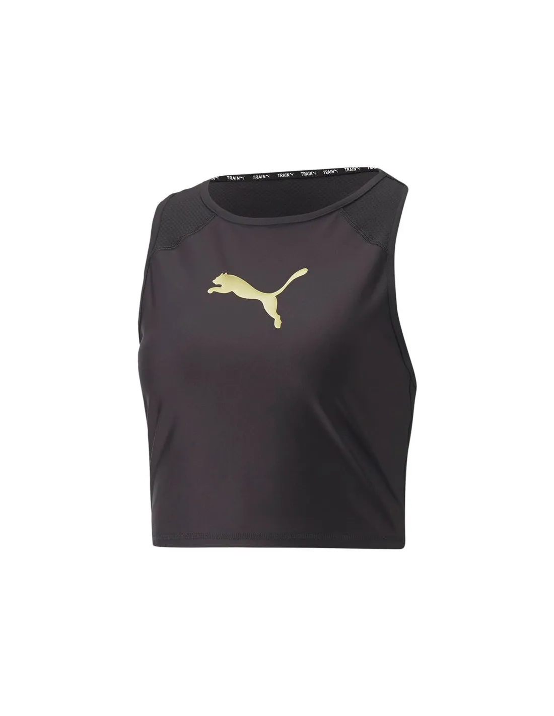 Camiseta de fitness Puma Fit Eversculpt Fitted Tank negro Mujer
