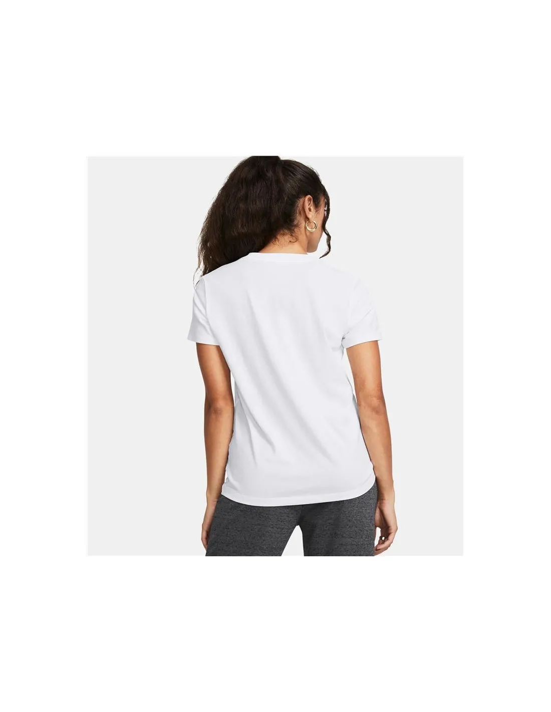 Camiseta de Fitness Under Armour Campus Core Mujer Blanco