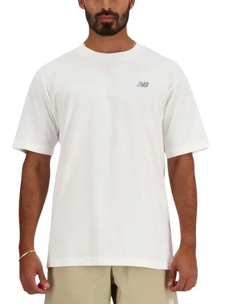Camiseta New Balance Essentials Blanco Para Hombre
