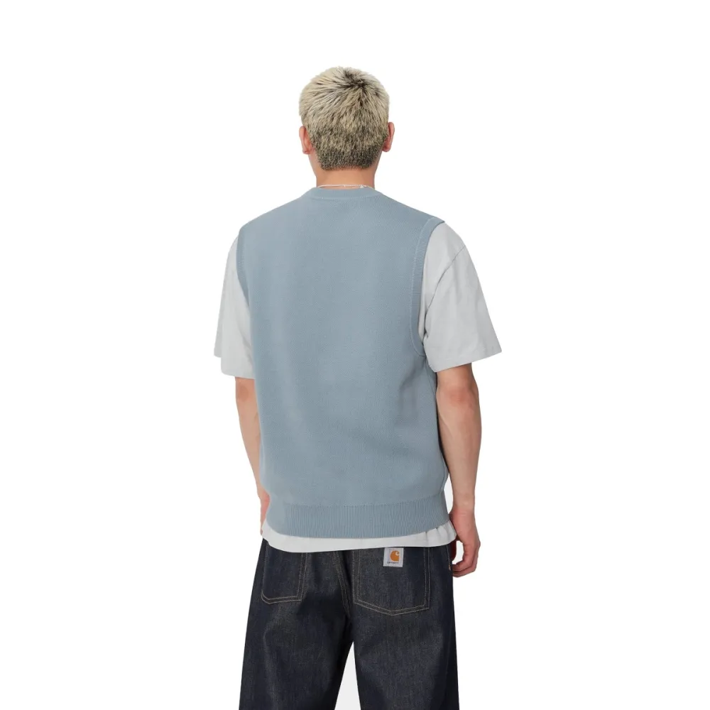 Carhartt felpa uomo Script Vest Sweater I033696.17N.XX