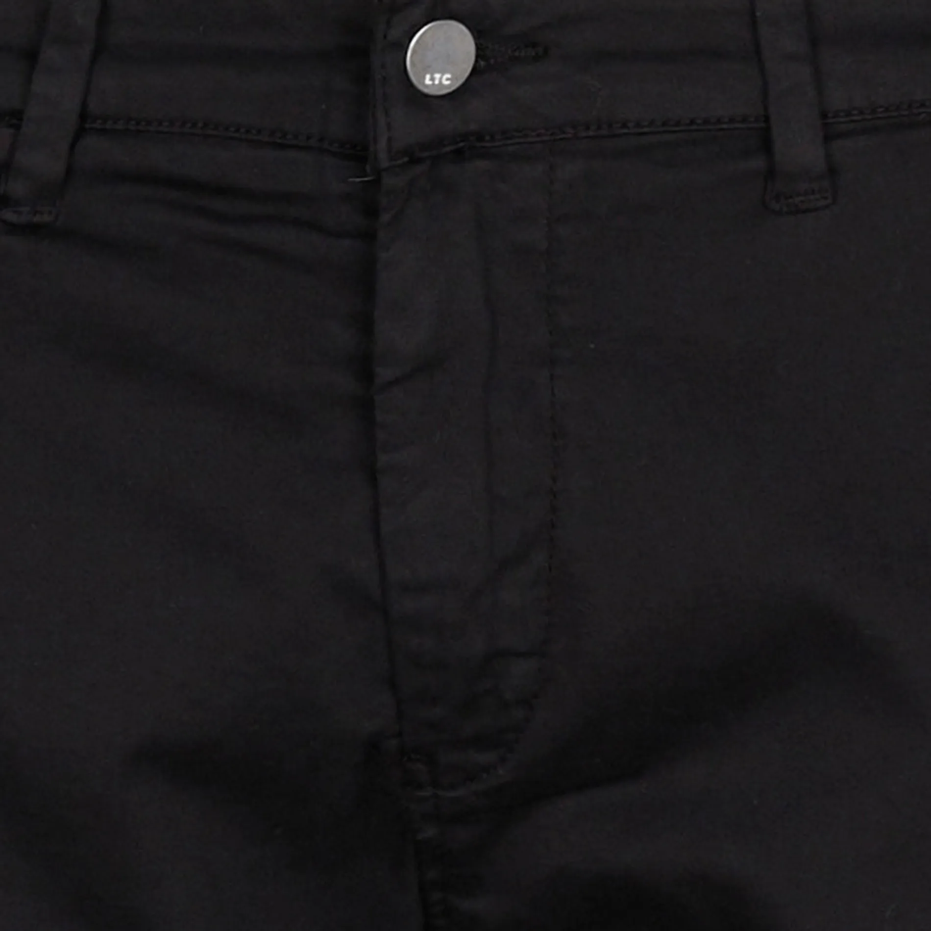 CESAR  PANTALóN CHINO ANCHO DE ALGODóN ELáSTICO EN NEGRO