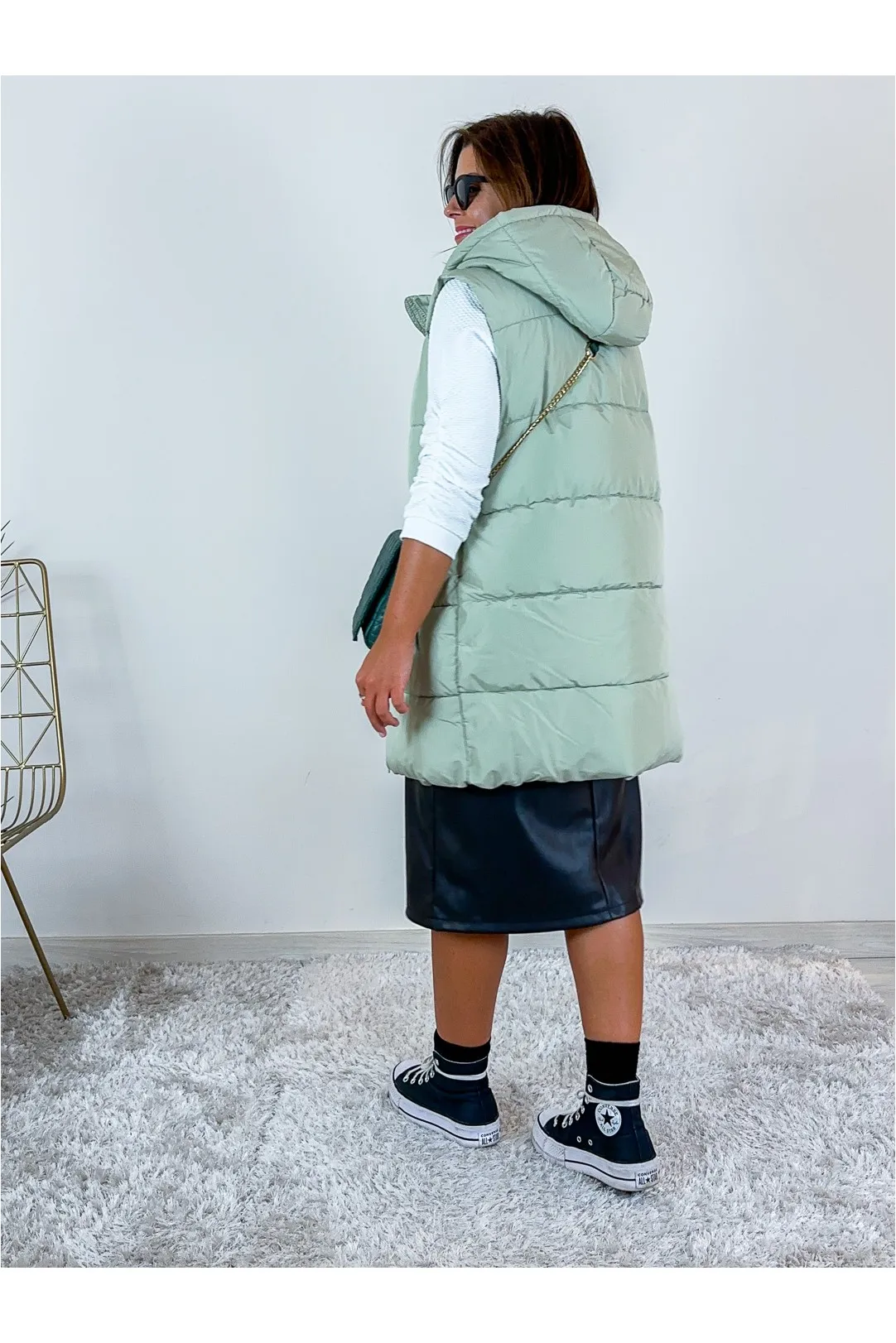 CHALECO PLUMAS PCBEE VERDE