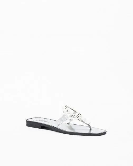 Chanclas de dedo Karl Lagerfeld SKOOT Ring Logo Toe Post Blanco