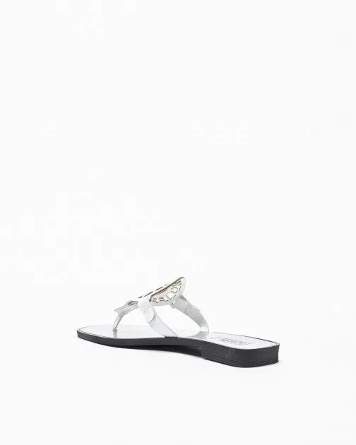 Chanclas de dedo Karl Lagerfeld SKOOT Ring Logo Toe Post Blanco