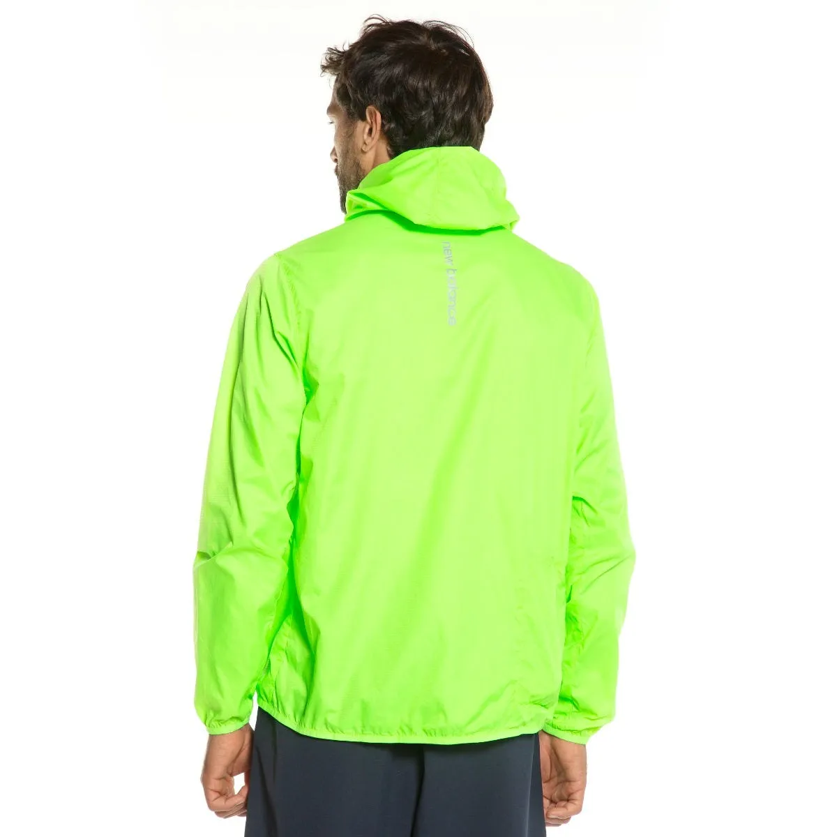 Cortaviento Running Hombre New Balance Empacable Verde