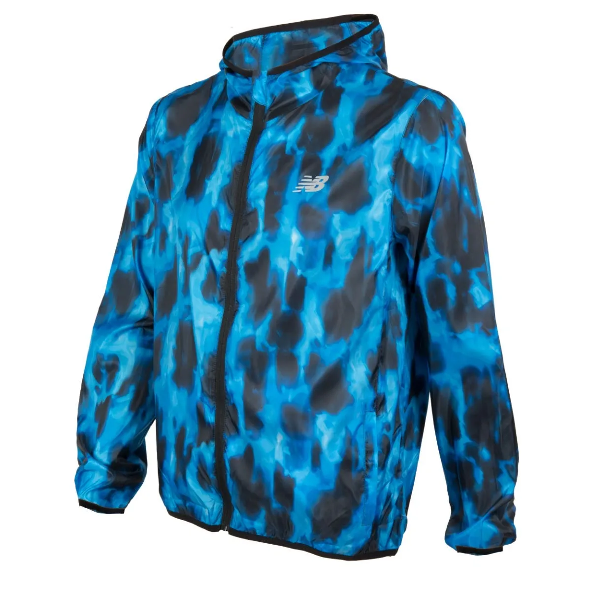 Cortavientos Running Hombre New Balance Empacable Azul