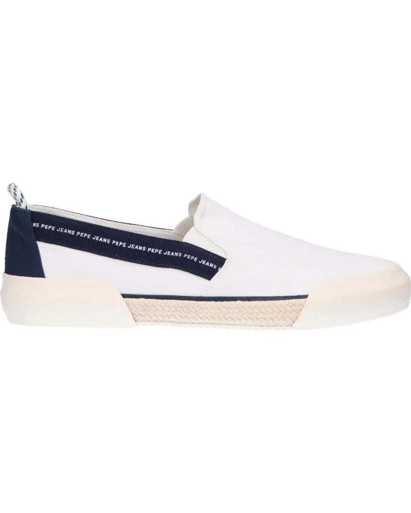 Deportivas de Hombre PEPE JEANS PMS10277 CRUISE SLIP ON 800 WHITE