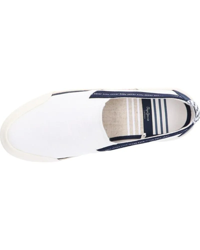 Deportivas de Hombre PEPE JEANS PMS10277 CRUISE SLIP ON 800 WHITE