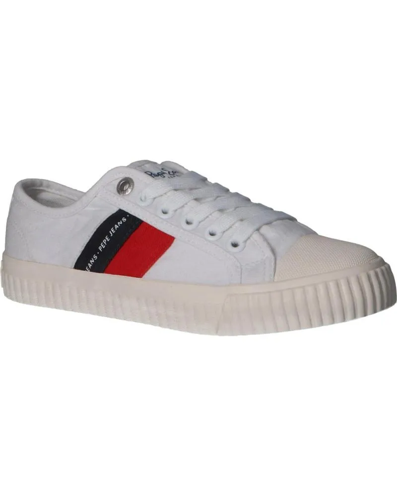 Deportivas de Mujer y Niña y Niño PEPE JEANS PBS30427 MALIBU 800 WHITE