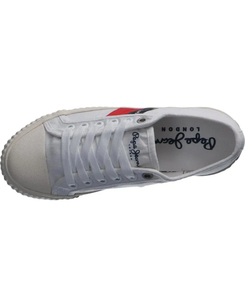 Deportivas de Mujer y Niña y Niño PEPE JEANS PBS30427 MALIBU 800 WHITE