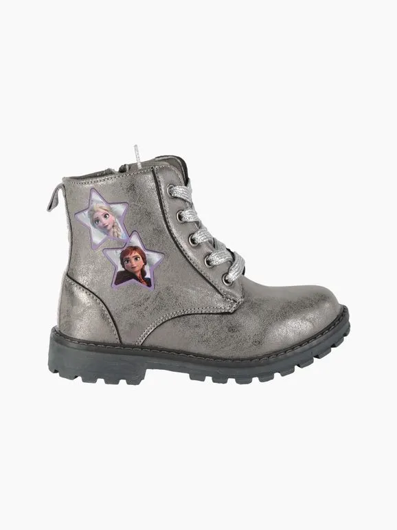 Disney Frozen Botas militares con cordones para niña