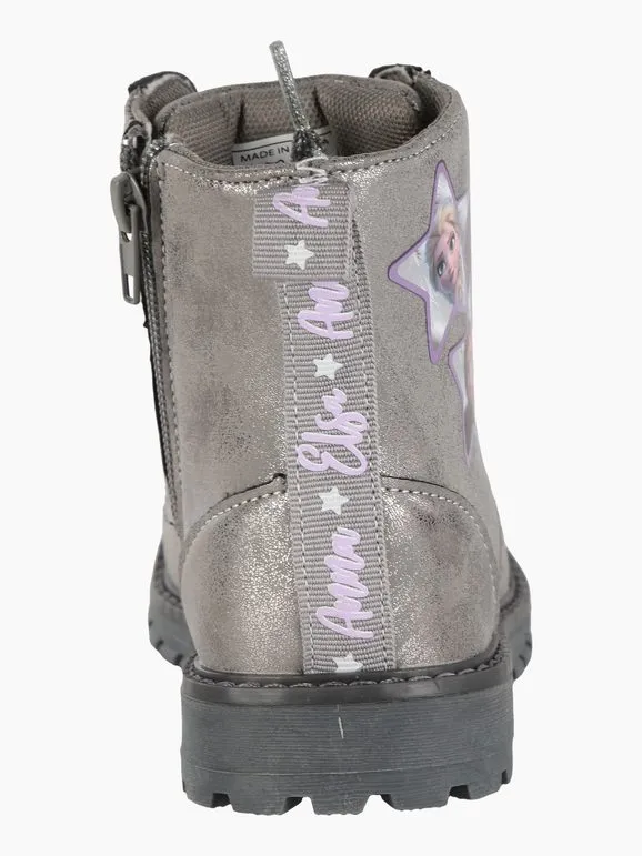 Disney Frozen Botas militares con cordones para niña