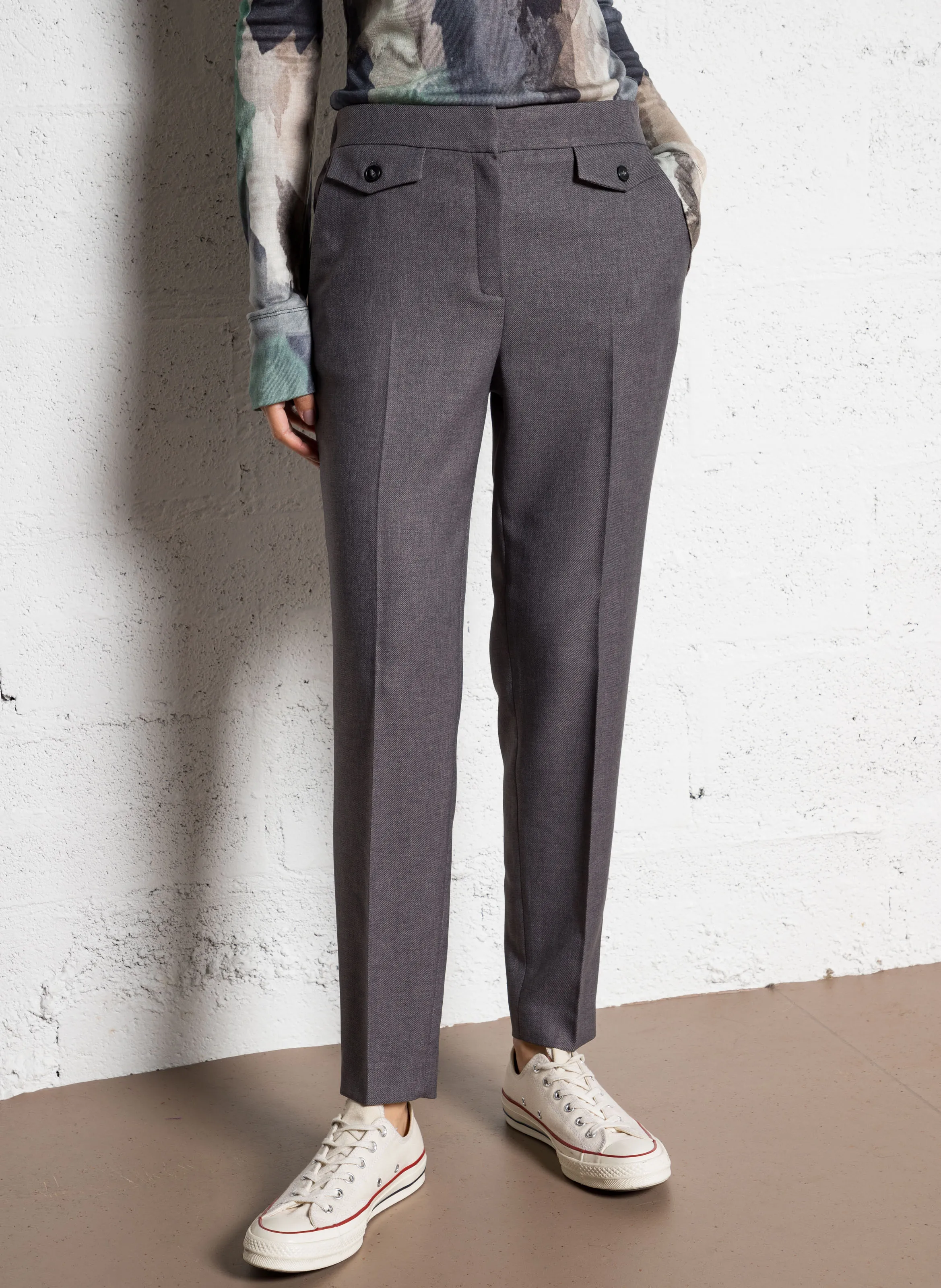 FLAVIO  PANTALóN RECTO EN GRIS
