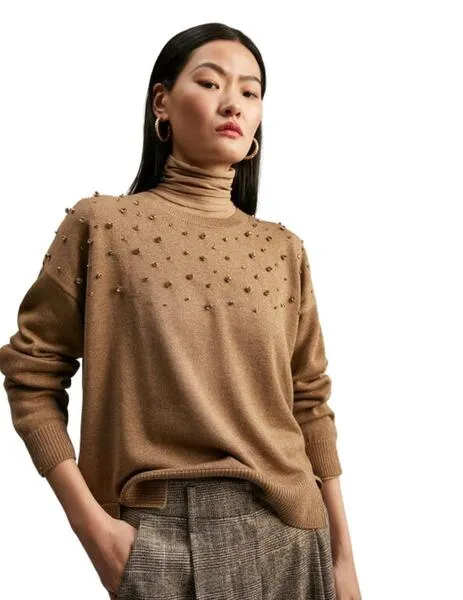 Jerseys, Punto y Sudaderas de LOLA CASADEMUNT en camel para Mujer.