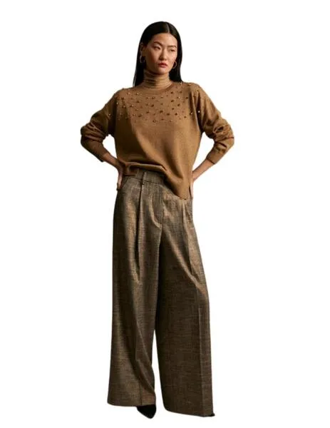 Jerseys, Punto y Sudaderas de LOLA CASADEMUNT en camel para Mujer.