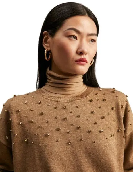 Jerseys, Punto y Sudaderas de LOLA CASADEMUNT en camel para Mujer.