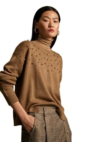 Jerseys, Punto y Sudaderas de LOLA CASADEMUNT en camel para Mujer.