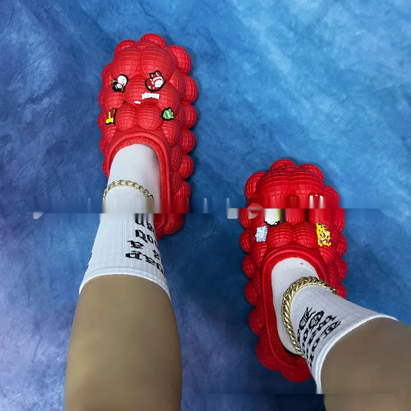 Los nuevos zapatos para mujeres de la mujer de la serie de Navidad de la serie de Navidad, zapatillas de algodón de algodón de a