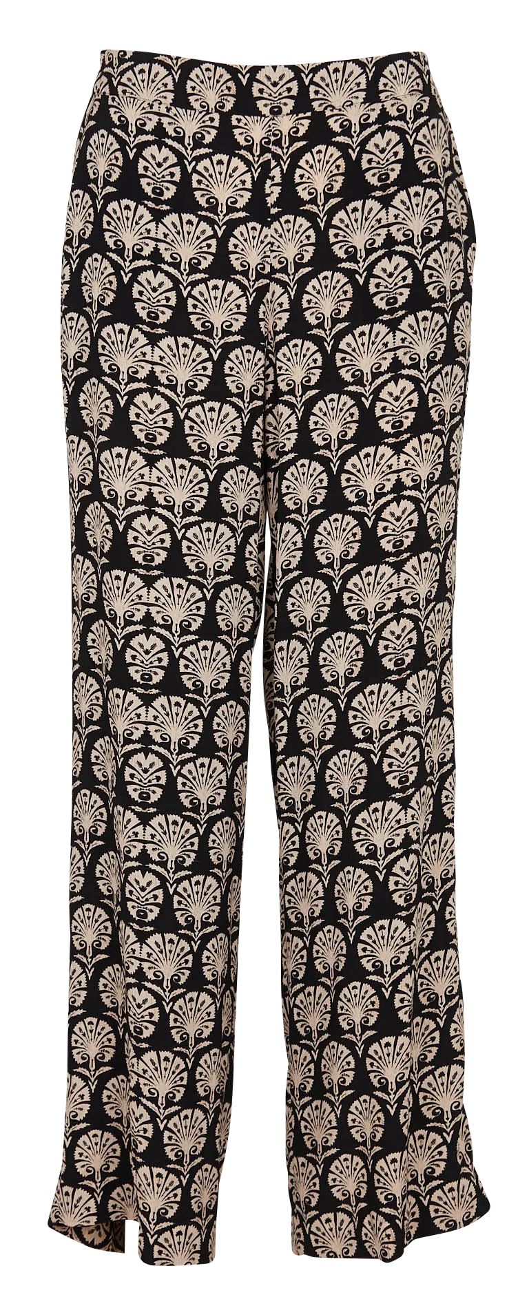 MAISON 123 LEANA BIS  PANTALóN FLUIDO ESTAMPADO EN NEGRO