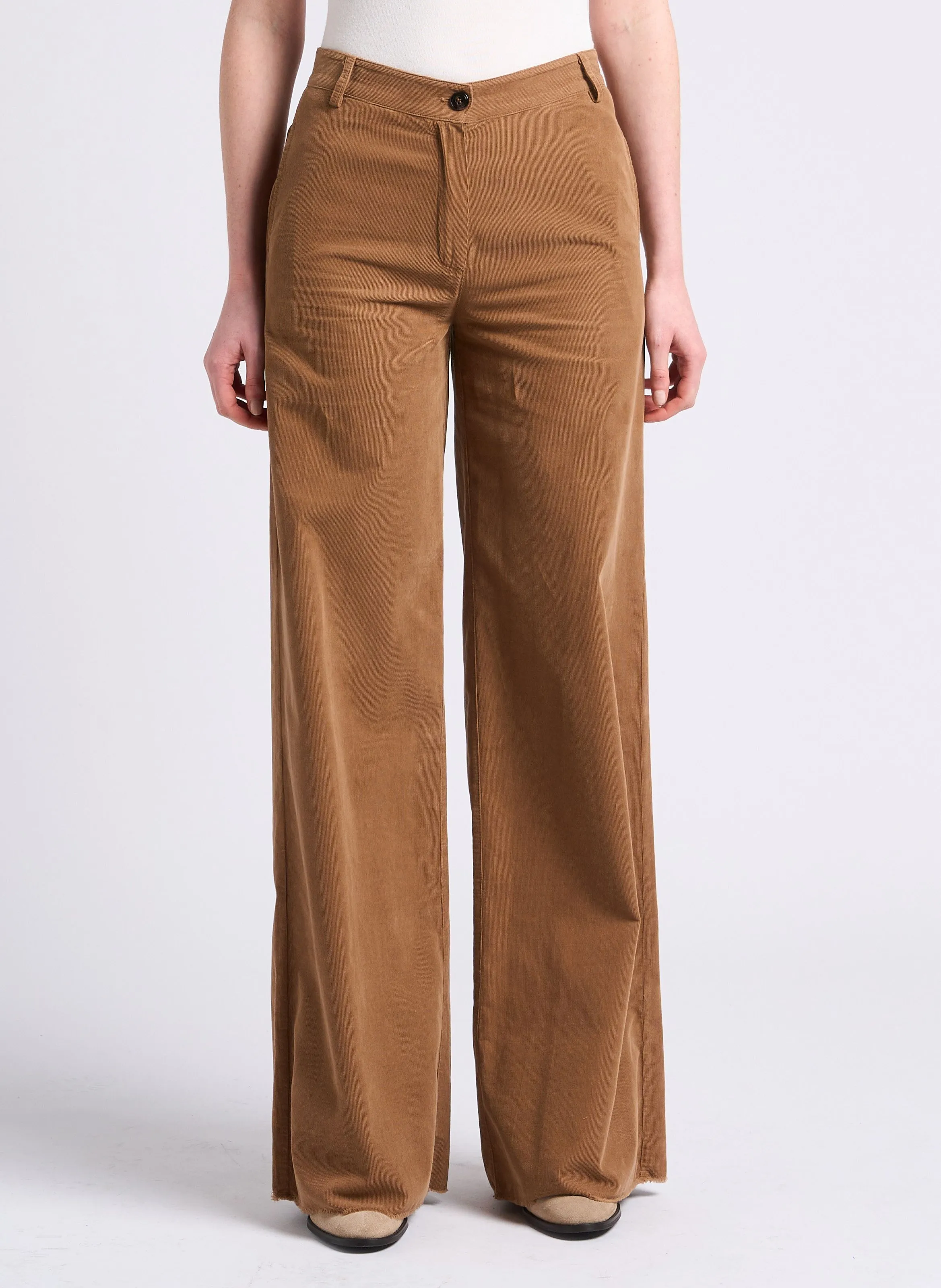 MAX&CO. EMERY  PANTALóN ANCHO EN BEIGE