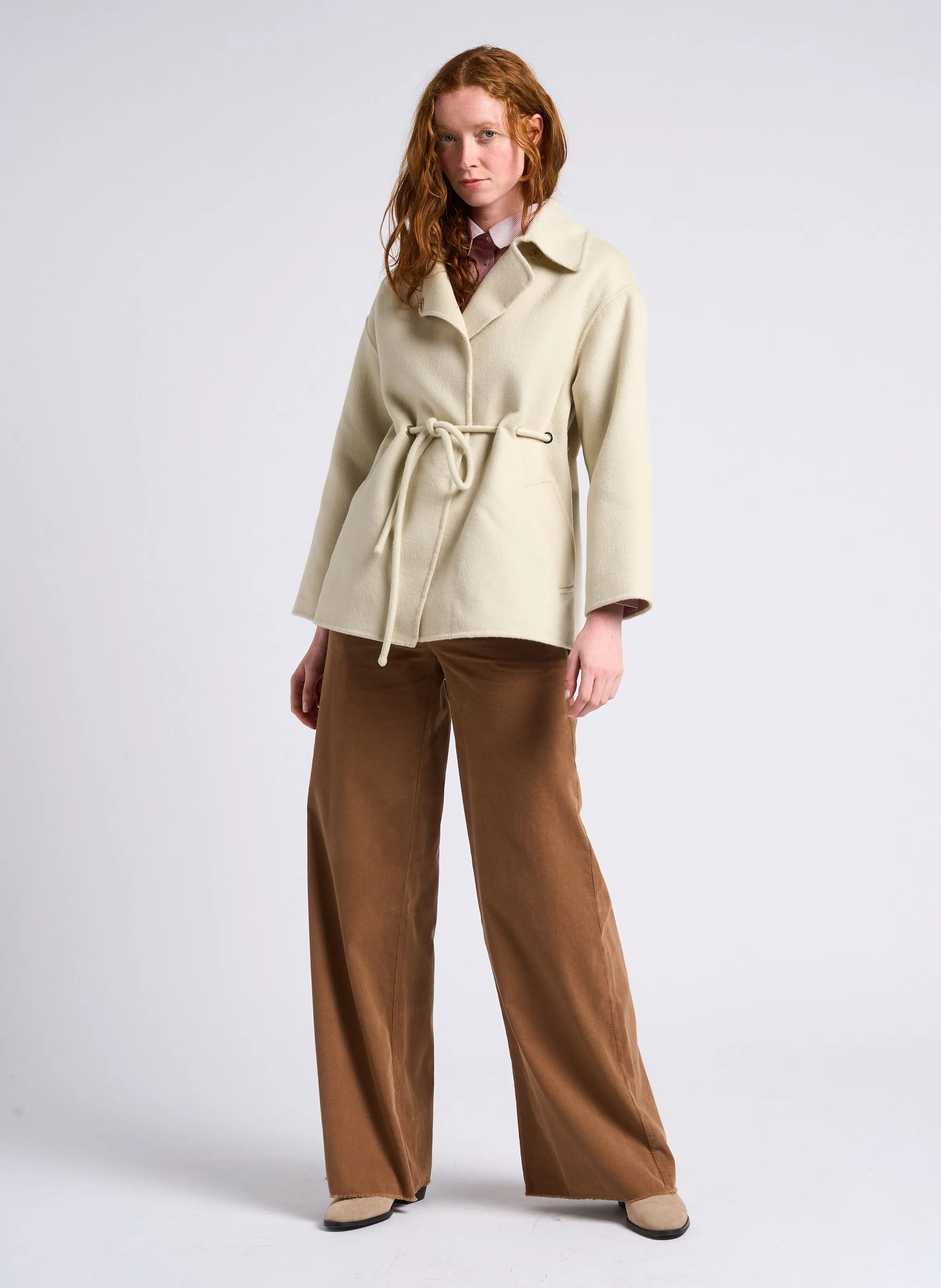 MAX&CO. EMERY  PANTALóN ANCHO EN BEIGE