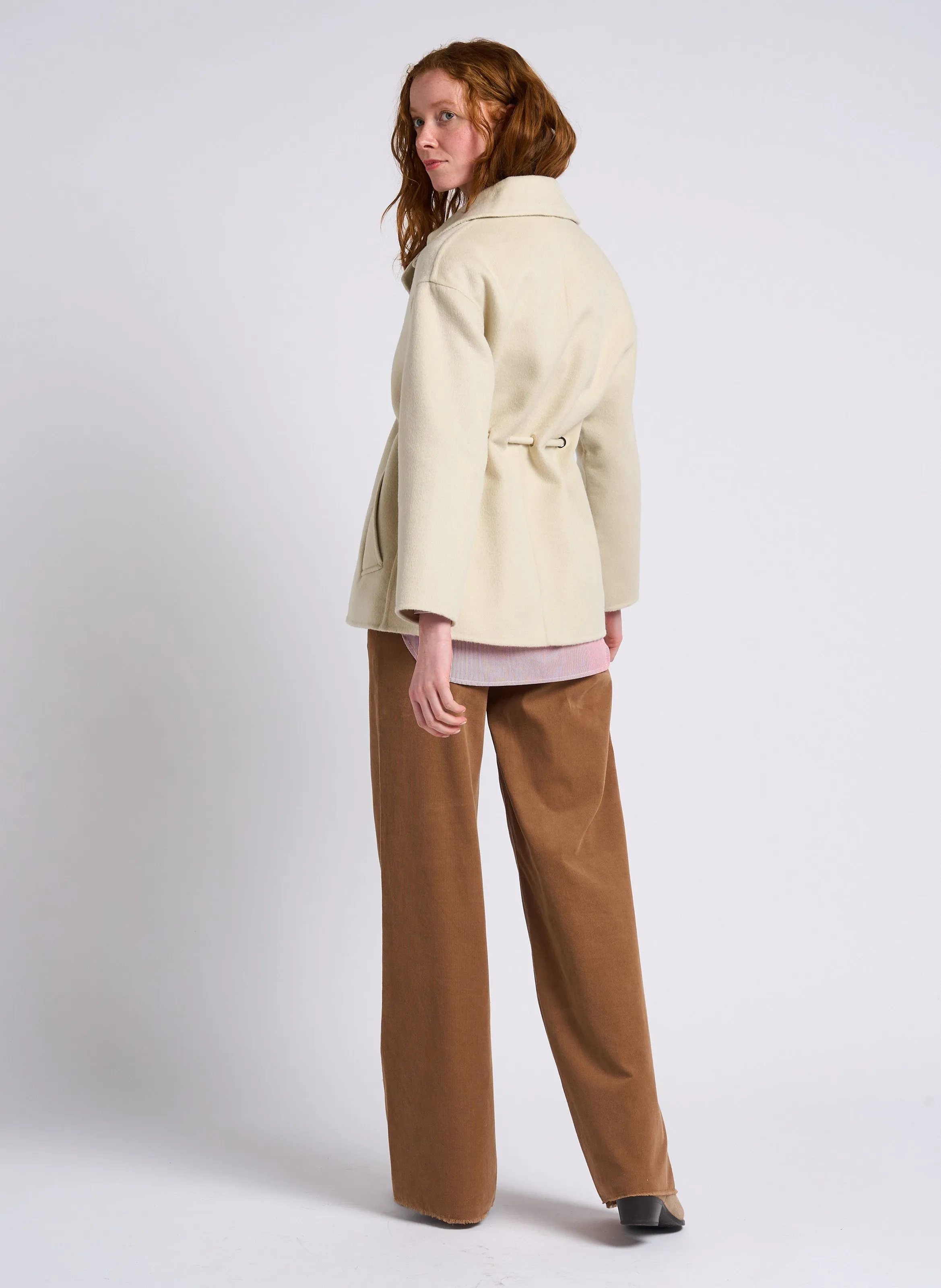 MAX&CO. EMERY  PANTALóN ANCHO EN BEIGE