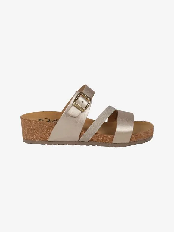Miss Desiree Zapatillas de mujer con hebilla y cuña.