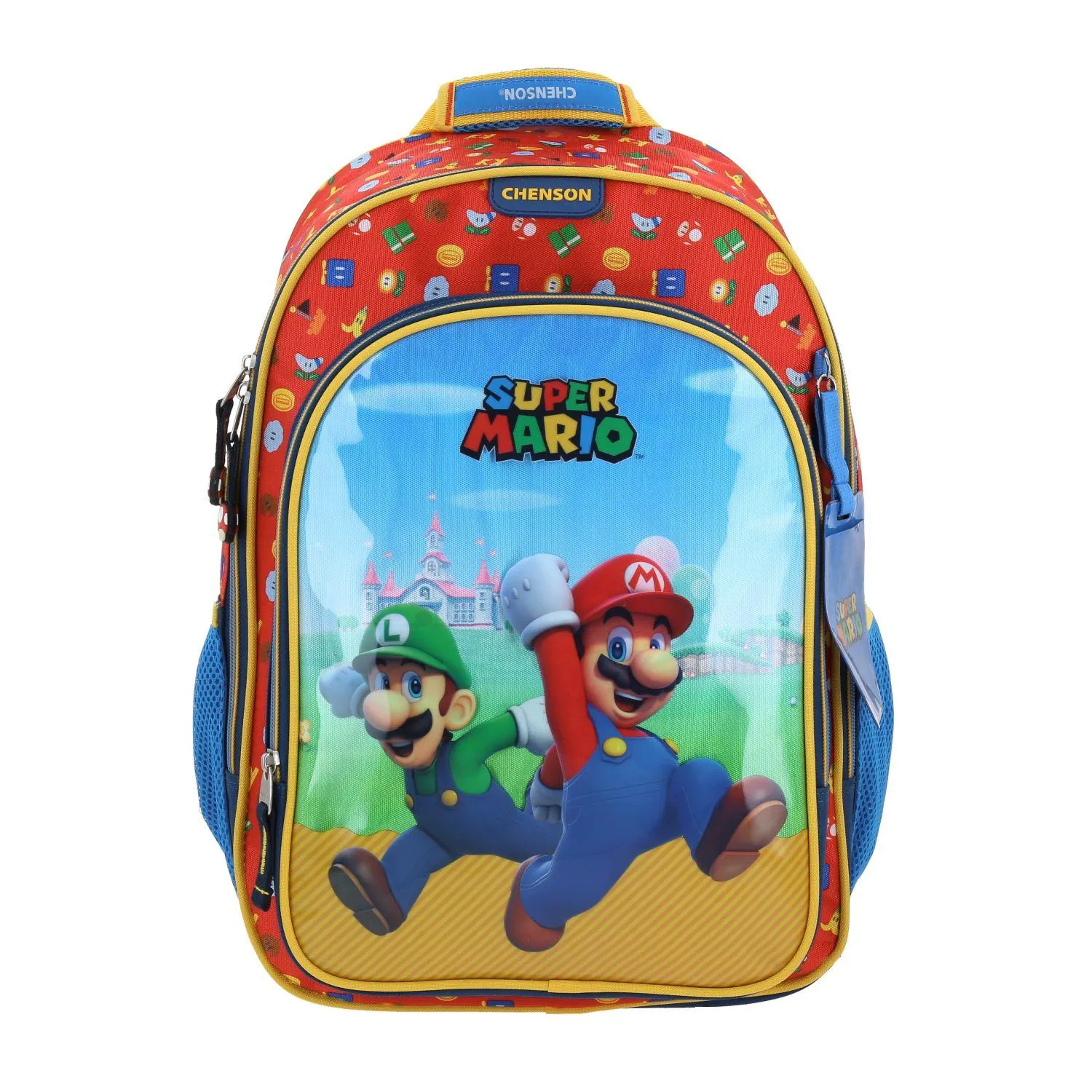 Mochila Azul Mario Bros Para Nio Chenson Fiant