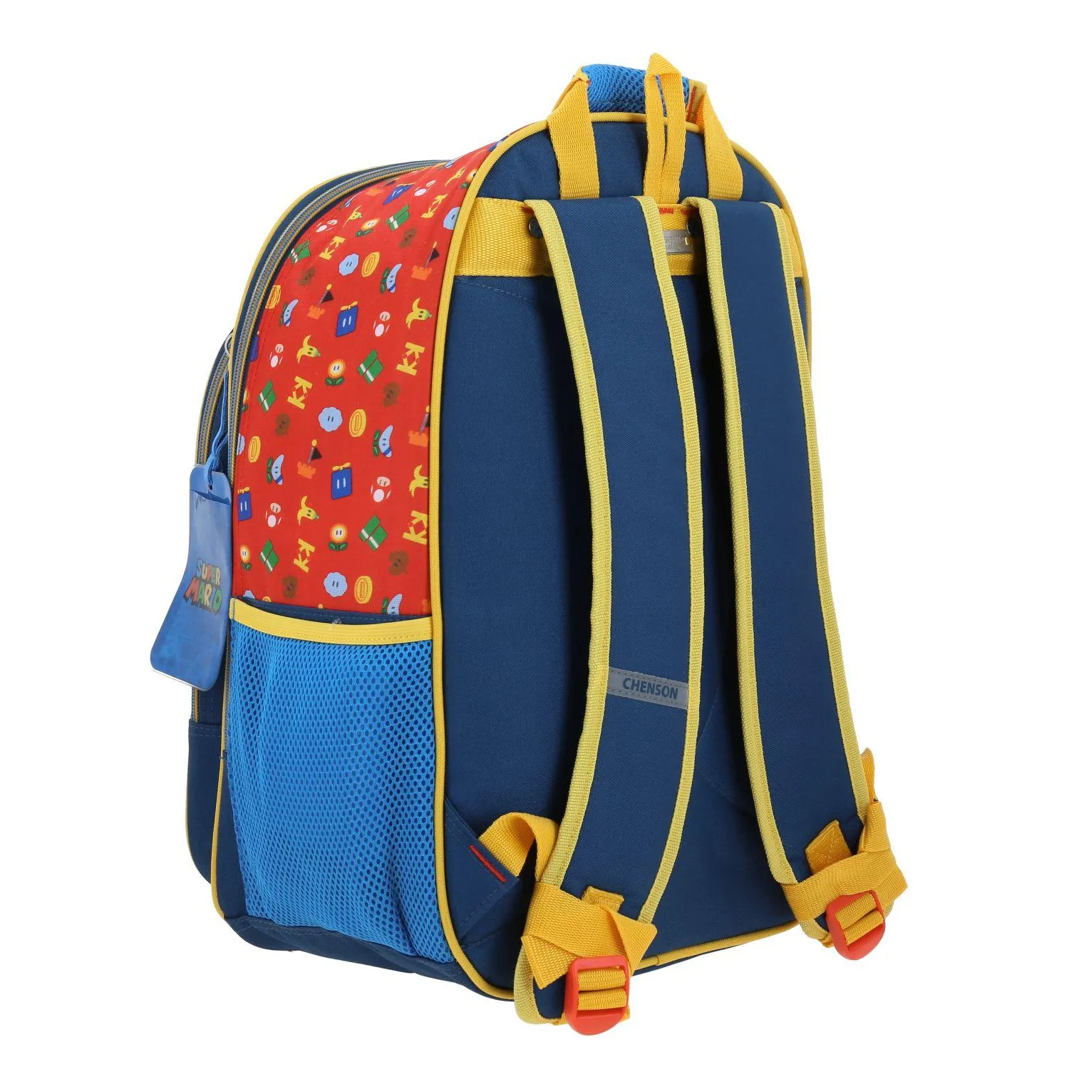 Mochila Azul Mario Bros Para Nio Chenson Fiant