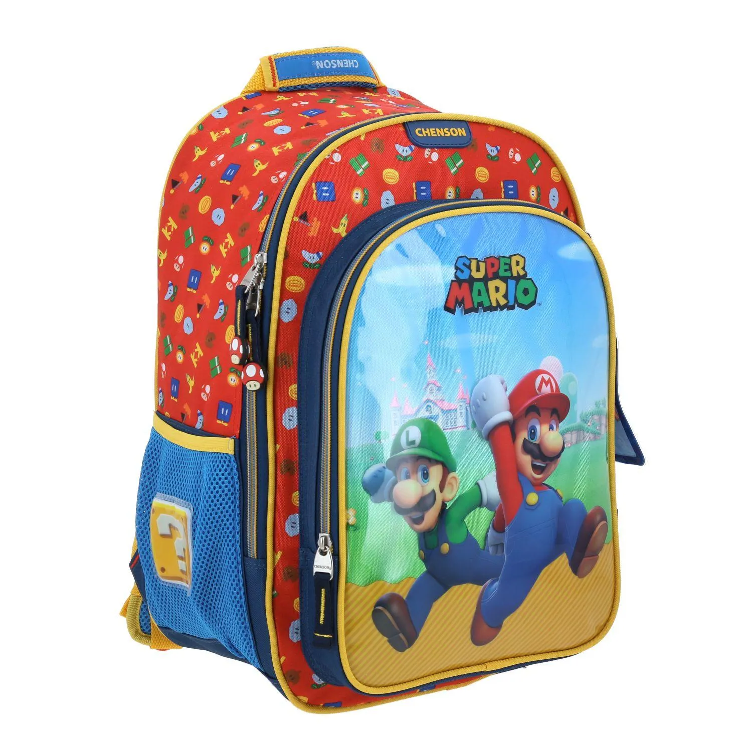 Mochila Azul Mario Bros Para Nio Chenson Fiant
