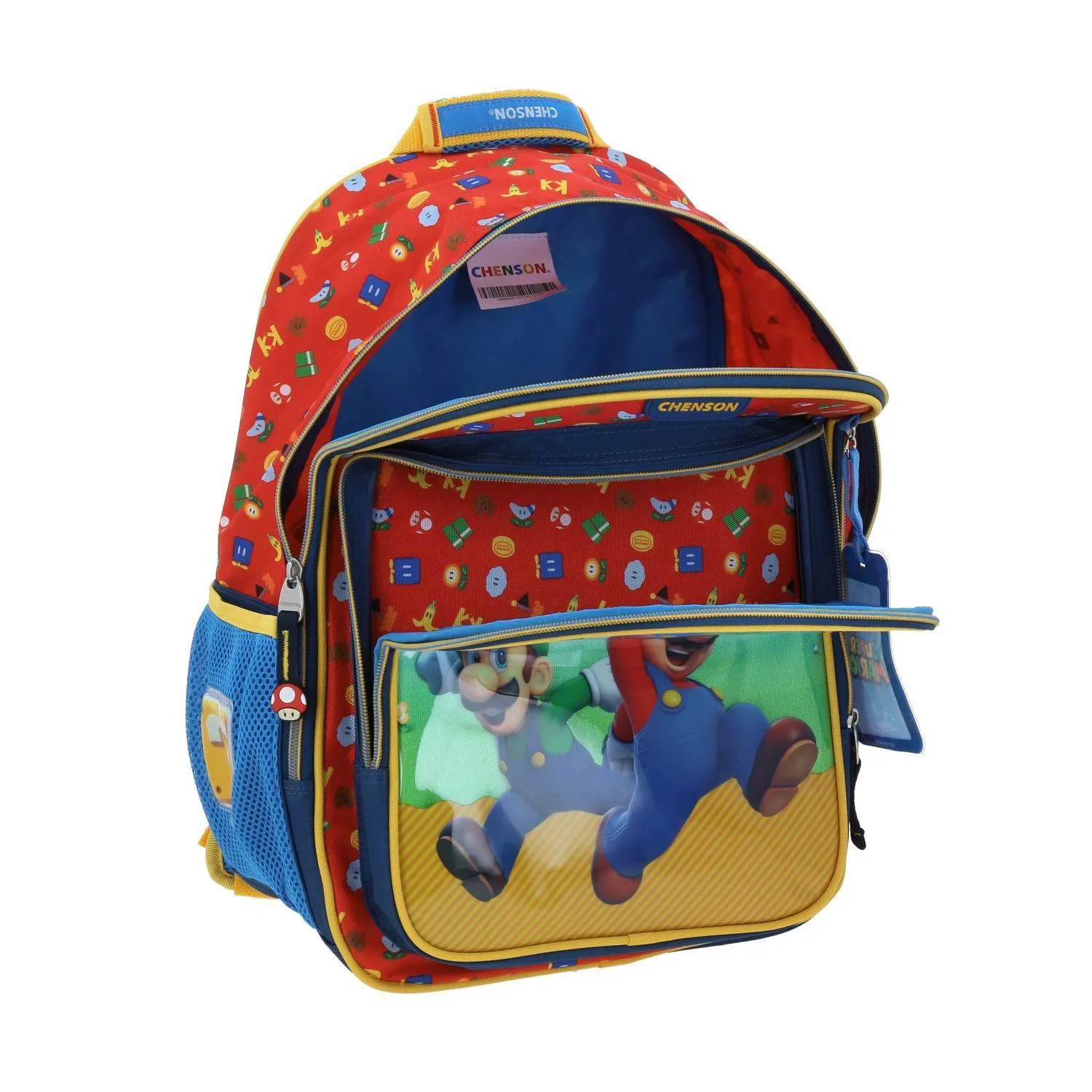 Mochila Azul Mario Bros Para Nio Chenson Fiant
