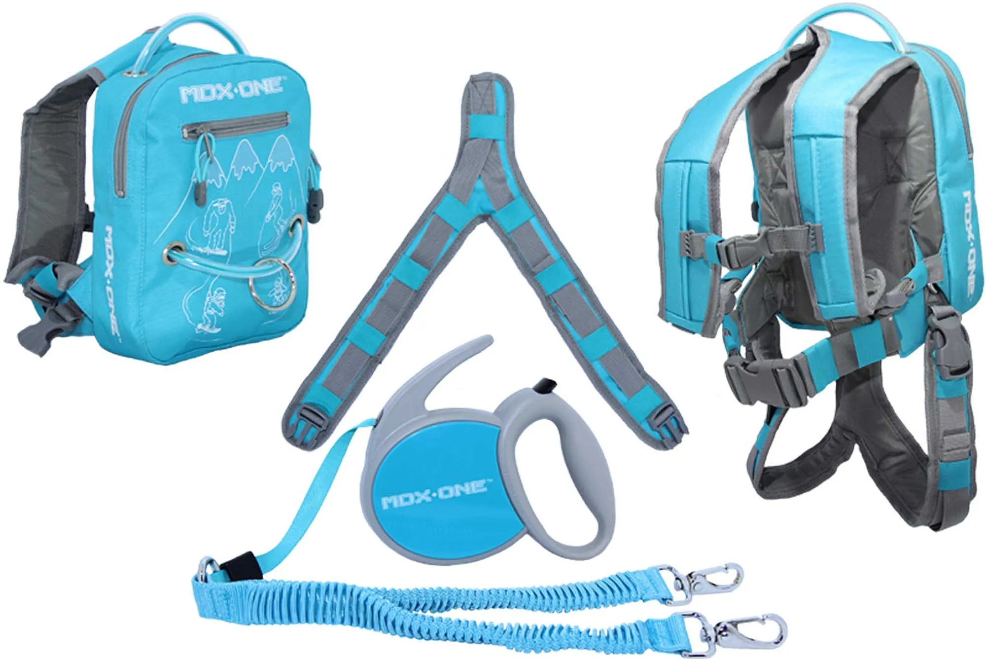 MOCHILA MDXONE THE ONE  AQUA  KID´S