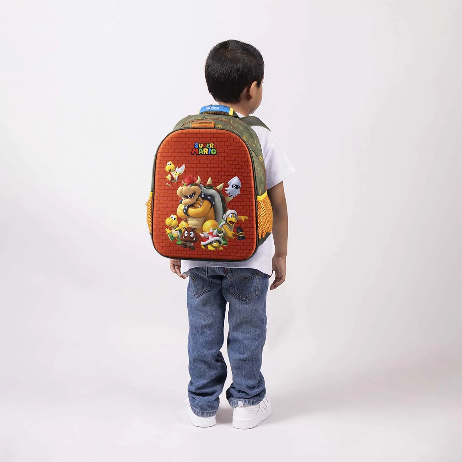 Mochila Verde Militar Mario Bros Para Preescolar Chenson Thorin